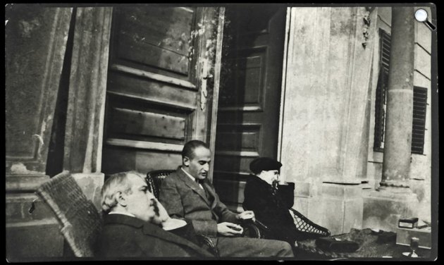 Bródy Sándor, Hatvany Lajos és Hatvany Irén (Fotó: PIM/Europeana)