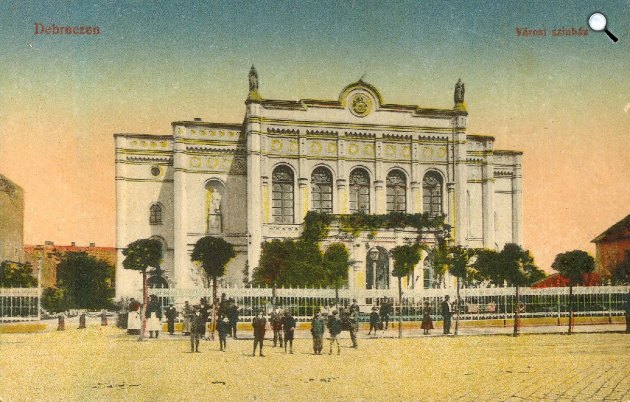Csokonai Színház, Debrecen, 1918 (Fotó: Magyar Nemzeti Levéltár Hajdú-Bihar Megyei Levéltára)