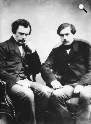 Jules és Edmond de Goncourt (Fotó: Félix Nadar/Wikipédia)