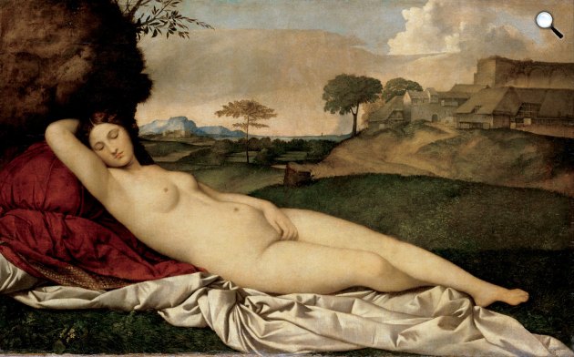 Giorgione da Castelfranco: Alvó vénusz, 1508 - 1510 (Fotó: Wikiart)