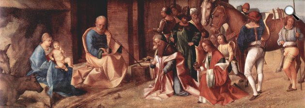 Giorgione da Castelfranco: A háromkirályok imádása, 1506 (Fotó: Wkiart)