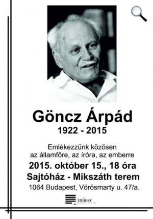 Göncz Árpád (Fotó: MÚOSZ)