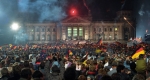 A német egyesítés ünneplése, Reichstag, Berlin, 1990. október 3. (Fotó: Bundespresseamt/ Bildstelle)