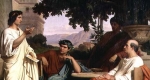 Charles Francois Jalabert: Horatius, Vergilius és Varius Maecenas házánál (Fotó: Wikipédia)