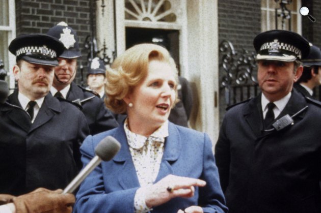Margaret Thatcher brit miniszterelnök, Downing Street, London, 1979. május 4. (Fotó: PA)