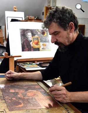 Nagy Sándor Zoltán, grafikusművész (Fotó: Csokonai Színház)