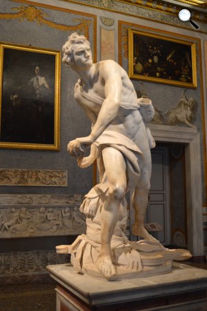 Giovanni Lorenzo Bernini: David, 1623 (Fotó: Galleria Borghese, Róma)