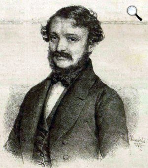  Barabás Miklós: Erkel Ferenc portréja, rajz, 1845 (Fotó: OSZK)