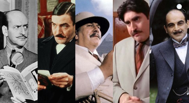 Hercule Poirot - Tony Randall, Albert Finney, Peter Ustinov, Alfred Molina, David Suchet (Fotók: listal.com, cultura.hu)