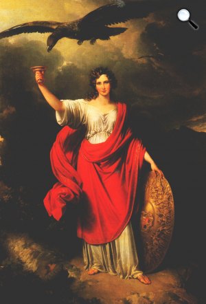 Johann Ender: „Borúra derű” – A Magyar Tudományos Akadémia allegóriája, 1831 (Fotó: OSZK)
