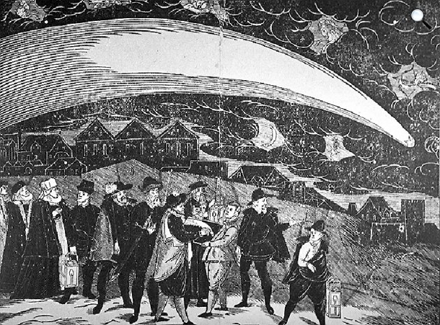 Johannes Kepler és tanítványai megnézik a csillagokat (Fotó: Wikimédia)