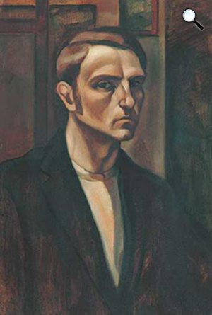 Kmetty János: Önarckép, 1914 (Fotó: viragjuditgaleria.hu)