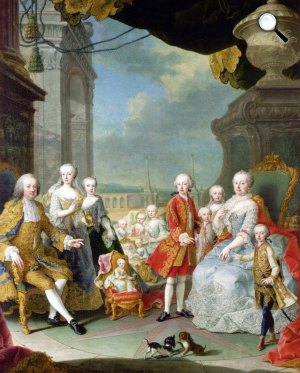 Mária Terézia családja körében, 1751 (Fotó: Wikipédia)