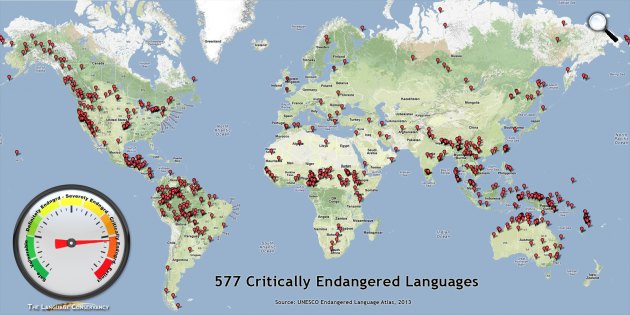 Kritikusan Veszélyeztetett Nyelvek Atlasza, UNESCO