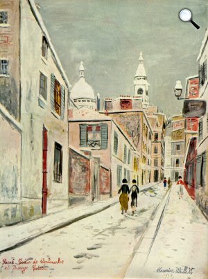 Maurice Utrillo: Sacre-Coeur és a Passage Cottin (Fotó: Wikiart)