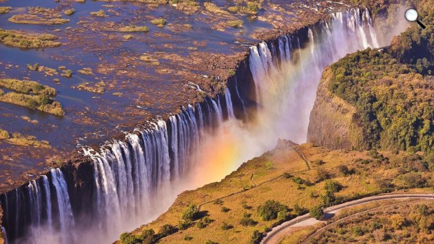 Viktória-vízesés, Zambia és Zimbabwe határán (Fotó: Képguru)