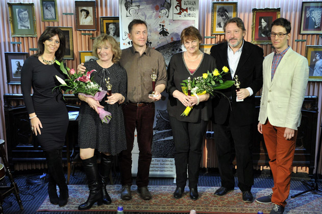 Juhász Anna; Száraz Miklós György; Bánsági Ildikó; Gálffi László; Fekete Ibolya; Mészáros Márton  (MTI Fotó: Kovács Attila)