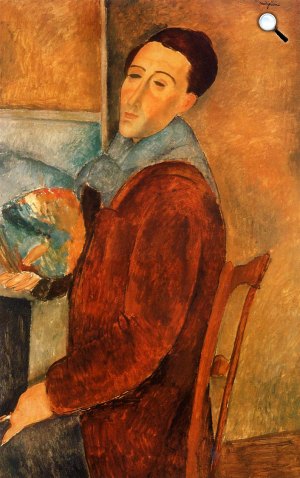 Amedeo Modigliani: Önarckép, 1919, Párizs (Fotó: Wikiart)