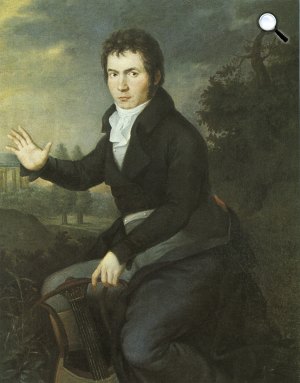 J.W. Mähler: Beethoven, 1804 körül (Fotó: Wikiart)