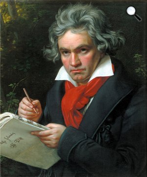 Joseph Karl Stieler: Ludwig von Beethoven, 1820 (Fotó: Wikipédia)