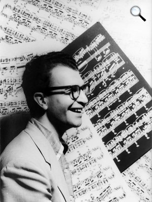 Dave Brubeck jazz zenész, zeneszerző, 1954 (Fotó: Carl Van Vechten/Wikipédia)