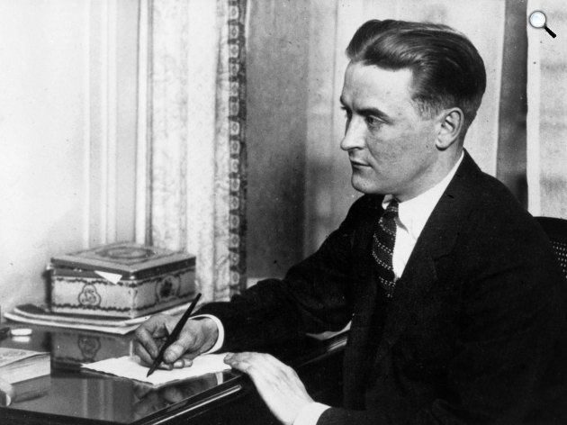 F. Scott Fitzgerald író (Fotó: listal.com)