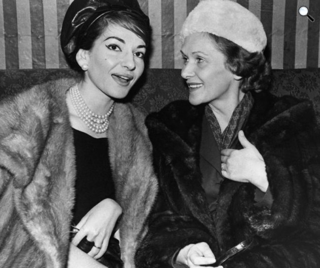 Maria Callas és Elisabeth Schwarzkopf (Fotó: Corbis/Bettmann/UPI)