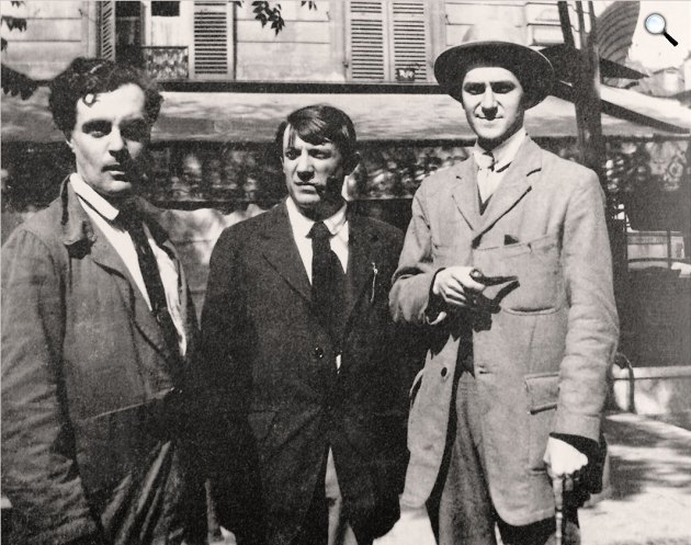 Amedeo Modigliani, Pablo Picasso, 1916 (Fotó: Jean Cocteau/Wikipédia)