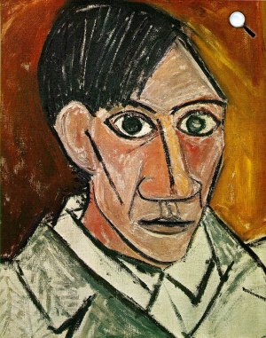 Pablo Picasso: Önarckép, 1907 (Fotó: Wikiart)