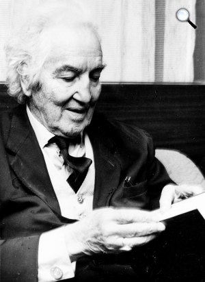 Robert Graves angol író, költő, műfordító, Budapest, 1974 (Fotó: University of Victoria)