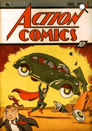 Action Comics #1 borítója, 1938. június (Fotó: comicbook.com)