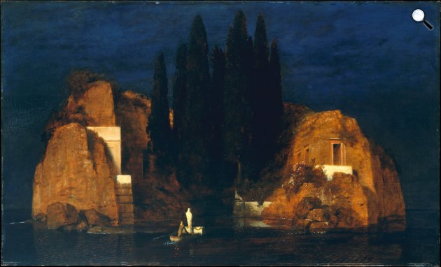Arnold Böcklin: Holtak szigete, 1880, New York verzió (Fotó: Metropolitan Museum of Art)