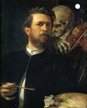 Arnold Böcklin: Önarckép, 1872 (Fotó: Wikiart)