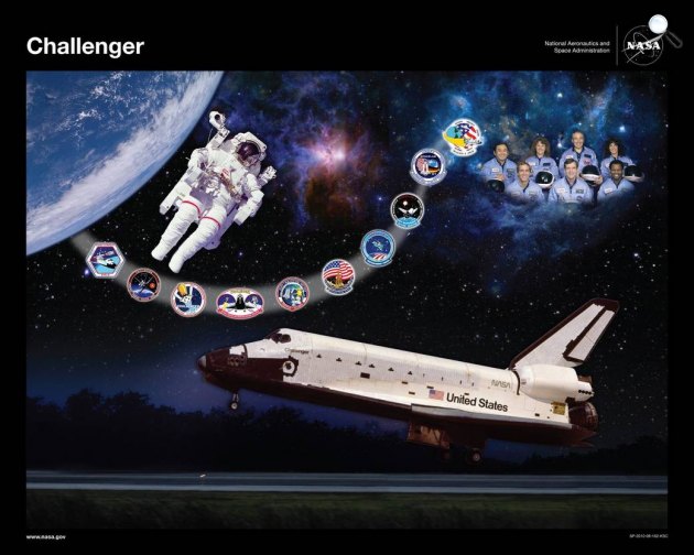 Challenger, STS-51L, 1986. január 28. (Fotó: NASA/Lynda Brammer)