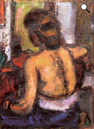 Czóbel Béla: Hátakt, 1941 (Fotó: viragjuditgaleria.hu)
