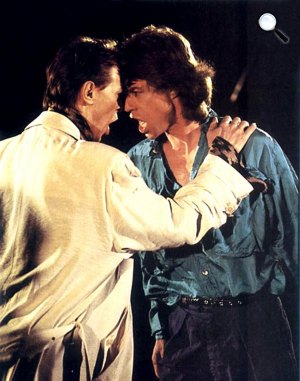 David Bowie és Mick Jagger, Dancing in the Street, 1985 (Fotó: listal.com)