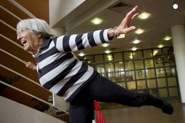 Keleti Ágnes ötszörös olimpiai bajnok tornásznő (MTI Fotó)