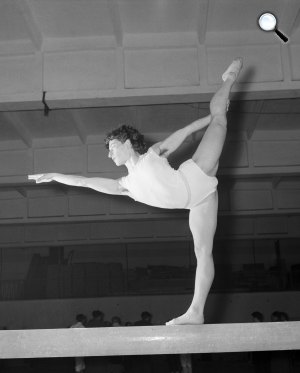 Keleti Ágnes ötszörös olimpiai bajnok tornásznő (MTI Fotó)