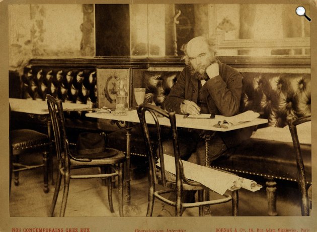 Paul Verlaine a Café François-ban, 1892 (Fotó: M. Dornac, sothebys.com)