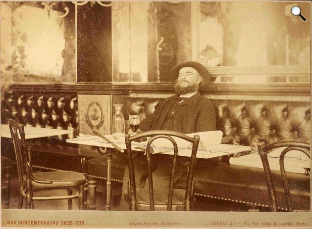 Paul Verlaine a Café François-ban, 1892 (Fotó: M. Dornac, christies.com)