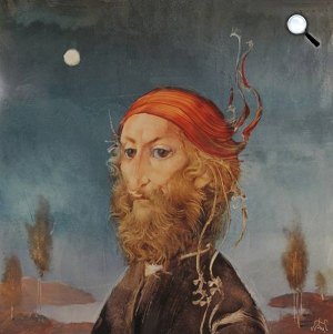 Szász Endre (1926-2003): Férfiportré (Fotó: Pintér Aukciósház)