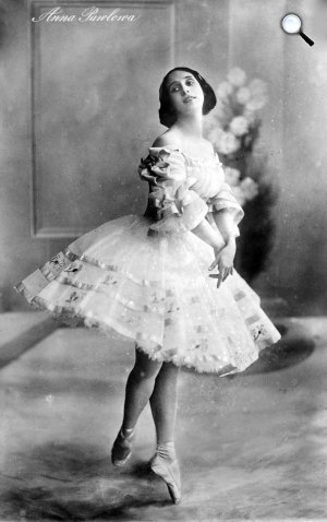 Anna Pavlovna Pavlova balett-táncosnő, 1912 (Fotó: listal.com)