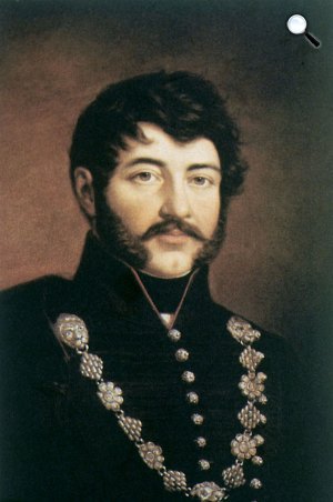 Berzsenyi Dániel költő egy 19. század végén készült festményen (Fotó: OSZK)