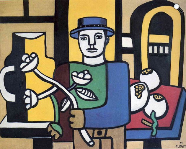 Fernand Léger: Férfi kék kalapban, 1937 (Fotó: Wikiart)
