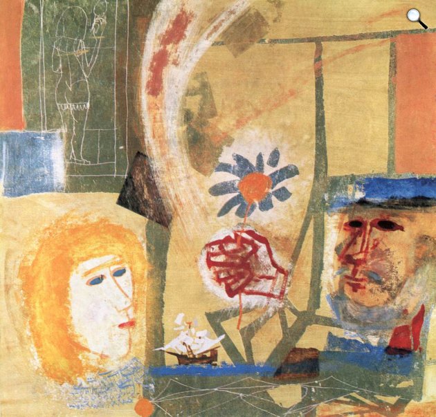 Kondor Béla: Tengerész álma, 1964 (Öreg halász), 1964 (Fotó: hung-art.hu)