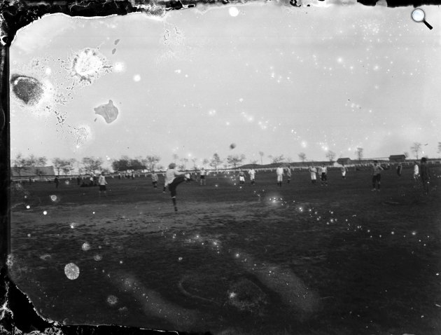 Labdarúgás, futballpálya, 1905 (Fotó: Fortepan)