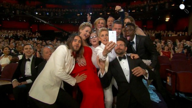 Ellen DeGeneres, Oscar Selfie (Fotó: Twitter)