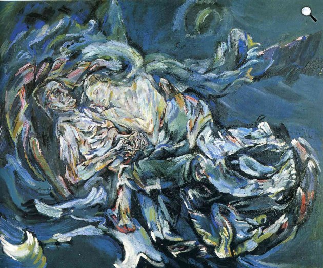 Oscar Kokoschka: A szél menyasszonya, 1914 (Fotó: Wikiart)