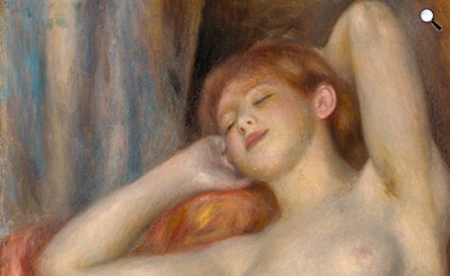 Pierre-Auguste Renoir - Alvó lány, 1897 - részlet (Fotó: bundesmuseen.ch)