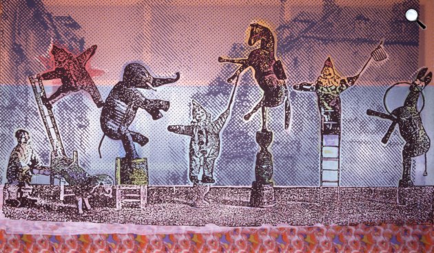 Sigmar Polke: Circus Figures, 2005 (Fotó: Wikiart)